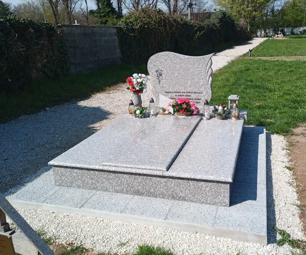 Modern gránit sírkő készítés - Szakács Sírkő